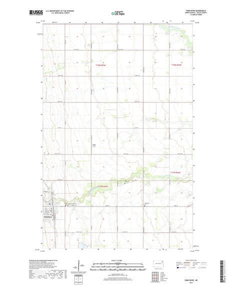 MyTopo Park River, North Dakota USGS Quad Topo Map