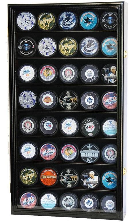 40 Hockey Puck Display Case Cabinet | Hockey puck display, Hockey puck ...