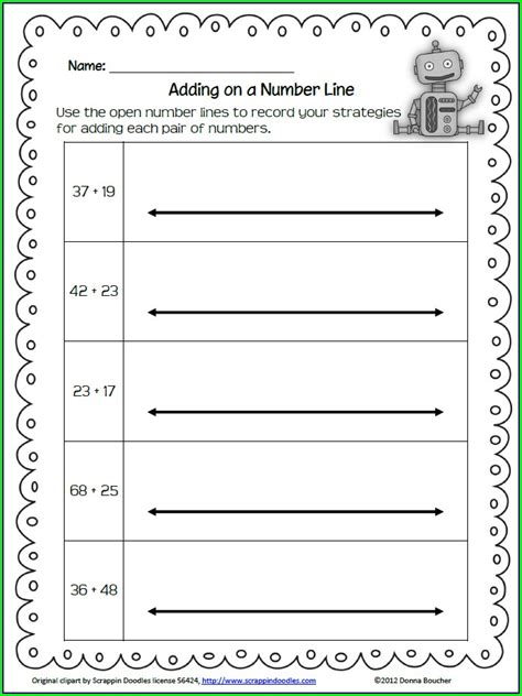 Integers On A Number Line Worksheet - Printable Word Searches