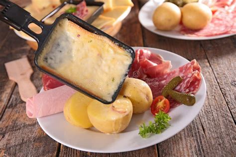 Raclette,fondue stock image. Image of raclette, potato - 73276527