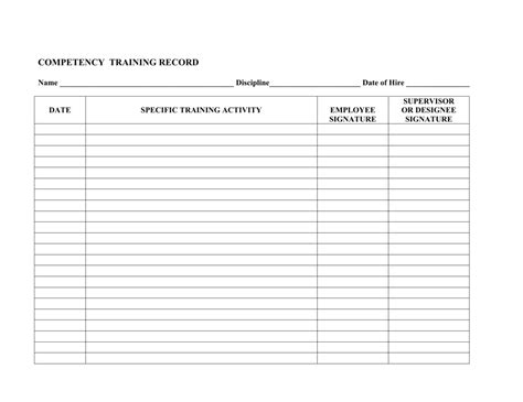 Utah Competency Training Record Form - Fill Out, Sign Online and ...