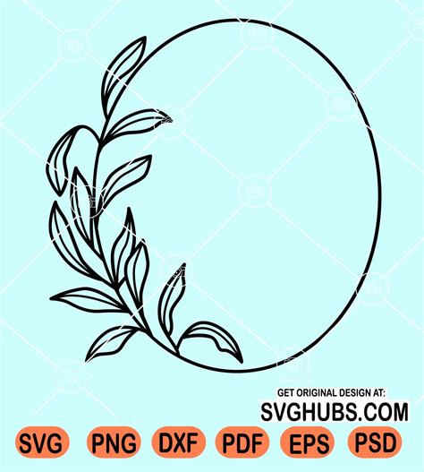 Floral wreath monogram svg, Floral Wreath svg, Monogram Wreath SVG, Flower wreath svg