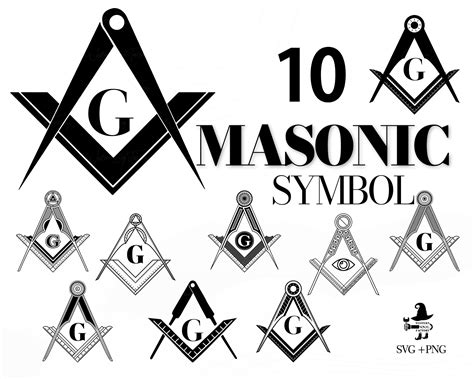 Masonic Symbol Freemason Svg, Masonic Logo, Masonic Square and Compass ...