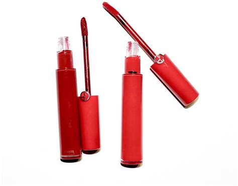 Giorgio Armani Lip Maestro Lip Stain in 201 & 400 - The Glamorous Gleam