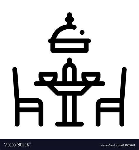 Canteen icon outline Royalty Free Vector Image