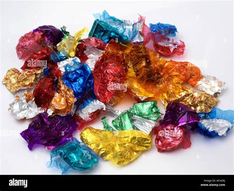 Pile of Sweet Wrappers Stock Photo: 13241141 - Alamy