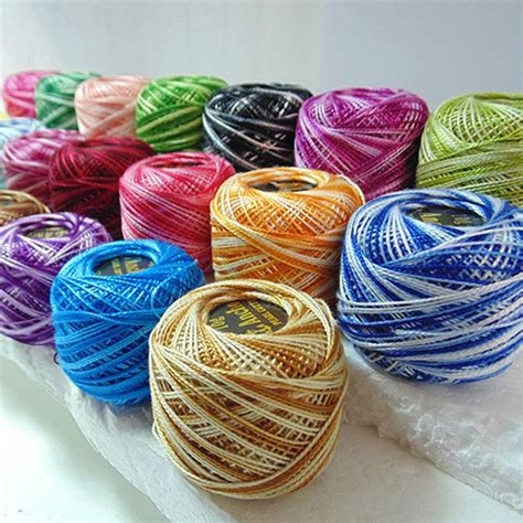 Pearl Cotton 8 Varigated Embroidery Thread | Trendy Trims