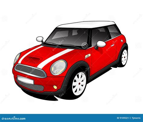 Red Mini Cooper Stock Image - Image: 9109321