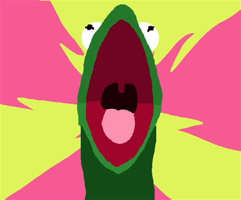 Pixilart - kermit screaming pfp by CombustibleSoup