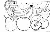 Fruits Coloring Pictures sketch template