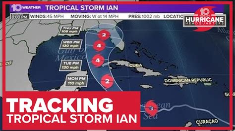 Tropical Storm Ian: See latest forecast cone, spaghetti models, satellite - YouTube