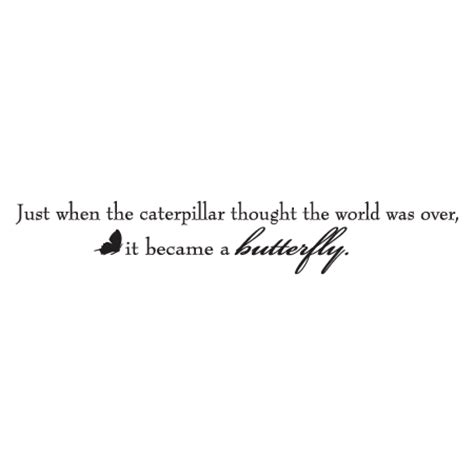 Caterpillar Butterfly Wall Quotes™ Decal | WallQuotes.com