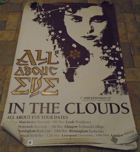 All About Eve 'Rare' In The Clouds 'huge' Promo Poster | All about eve, University of liverpool ...