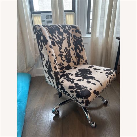 Cow Print Office Chair - AptDeco