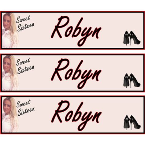 Banners - Small 16th Birthday - CBGBPEBS0012 - Kiss Chase Creations