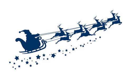 Santa Sleigh Vector