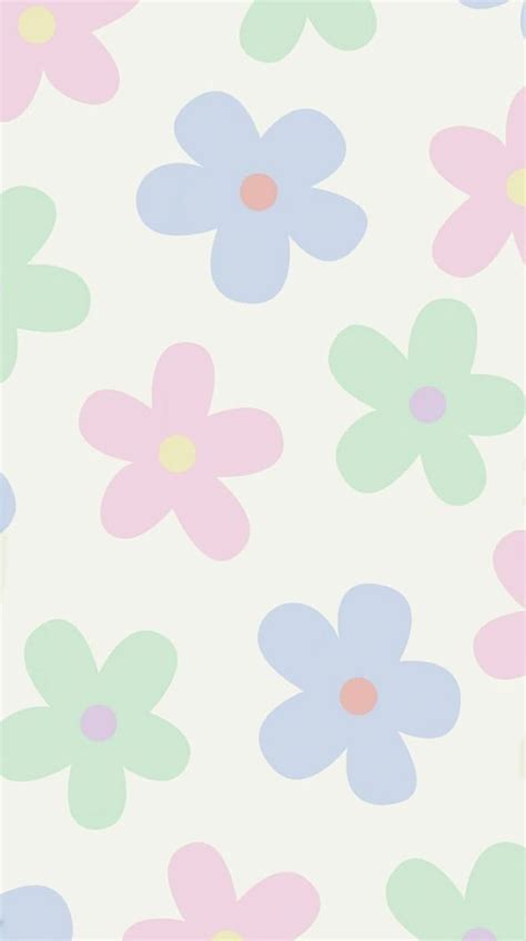 Flower poster print . iPhone pattern, Phone patterns, Preppy, Kawaii ...