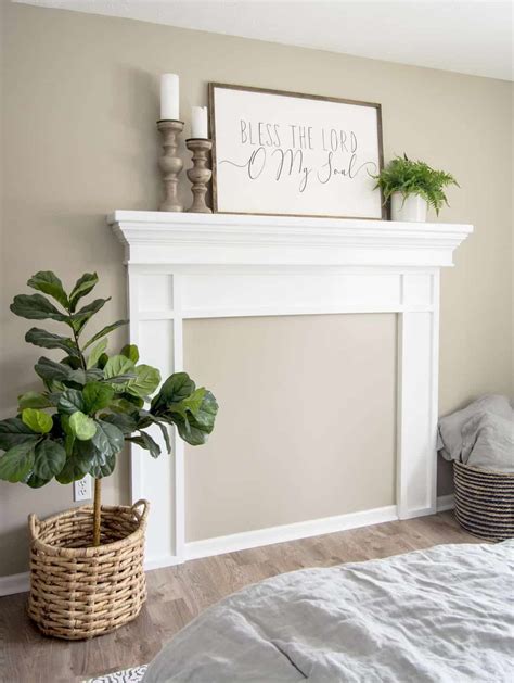 DIY Faux Fireplace Mantel Tutorial | Grace In My Space