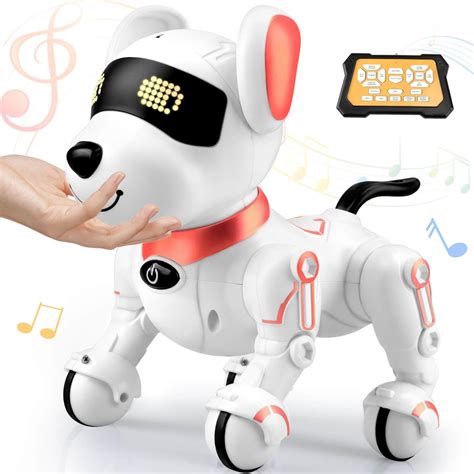 Amazon.com: Britik Robot Dog Toys for Kids 8 9 10 11 12, Remote Control ...