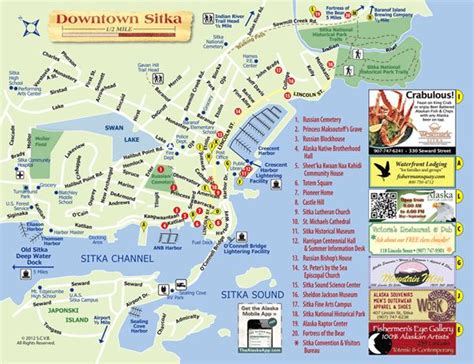 Sitka Walking Map 2013 Front | Alaska maps | Pinterest | Alaska, Sitka ...