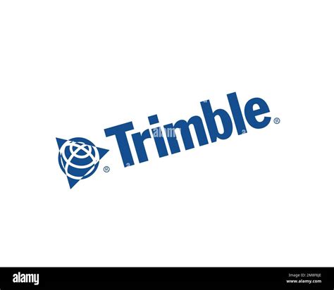 Trimble company, rotated logo, white background Stock Photo - Alamy