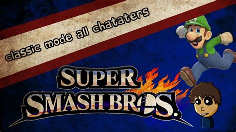 Super Smash Brothers Classic Mode -Lugi DRUGGED LUIGI - YouTube