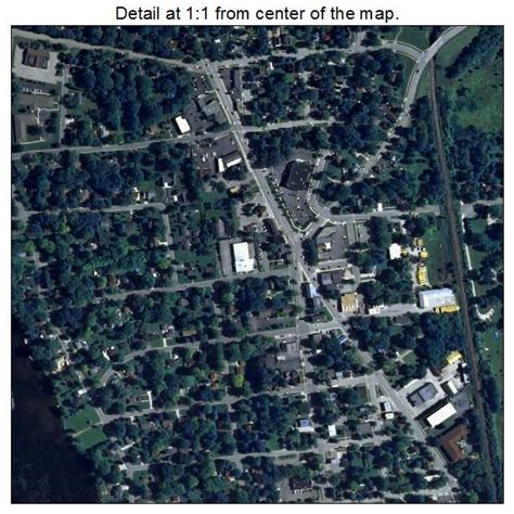 Aerial Photography Map of Mukwonago, WI Wisconsin