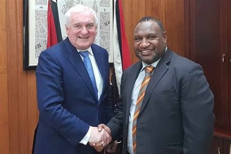 Bertie Ahern Meets New Papua New Guinea Prime Minister James Marape