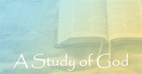 A Study of God | Grace Bible Church - Warren, MI