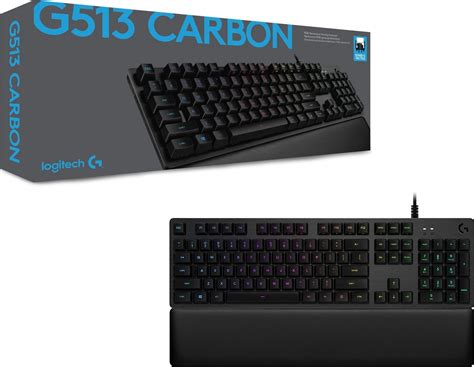 Logitech G513 RGB Backlit Mechanical Gaming Keyboard With Romer-G