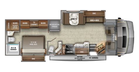 Jayco Seneca 37RB Floor Plan Super C Motorhome