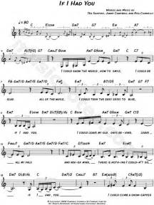 Diana Krall "If I Had You" Sheet Music (Leadsheet) in C Major ...