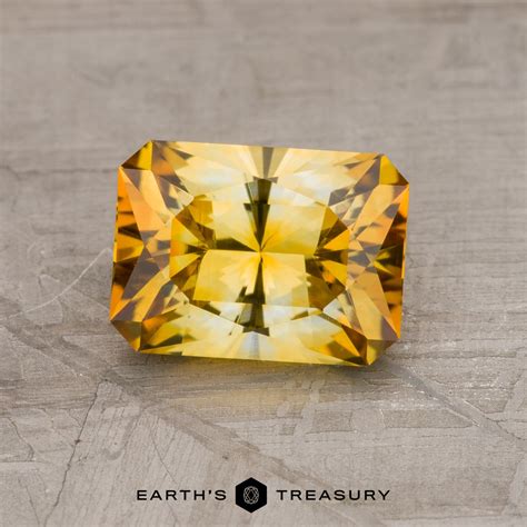 1.67-Carat Yellow-Orange Particolored Montana Sapphire (Heated) - Earth's Treasury