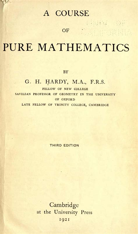 File:A.Course.of.Pure.Mathematics,Hardy.G.H.(Godfrey Harold).jpg - Wikimedia Commons