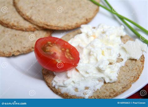 Scottish Oatcakes and Cream Cheese Stock Image - Image of cheese ...