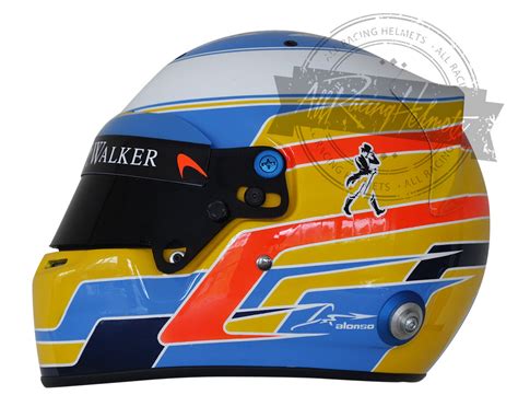 Fernando Alonso 2017 F1 Replica Helmet Scale 1:1 – All Racing Helmets