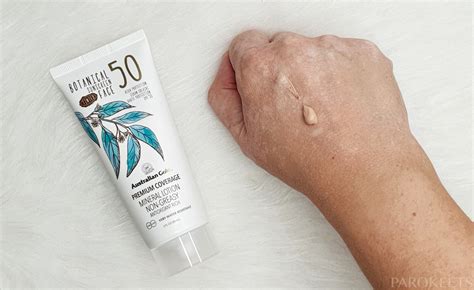 Australian Gold Botanical Sunscreen Face SPF 50 tinted (review) | Parokeets