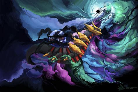 Giratina in the distortion world | Pokemon fan art, Pokemon, Ghost pokemon