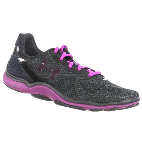 Under Armour - UNDER ARMOUR WOMEN'S ATHLETIC SHOES MICRO G STING TR NITEBRITE BLACK PURPLE 9 M ...