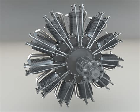 3d model rotary engine