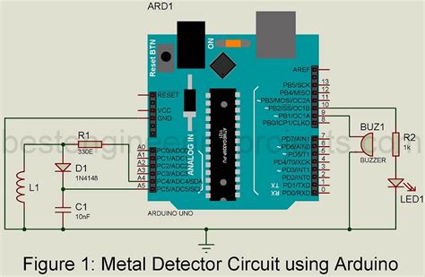 Metal Detector Circuit using Arduino