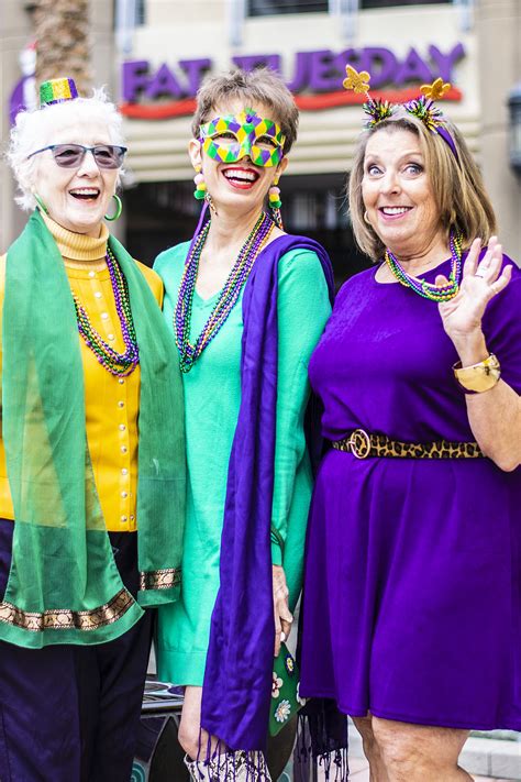 Excellent Outfits Using Mardi Gras Colors for women over 50