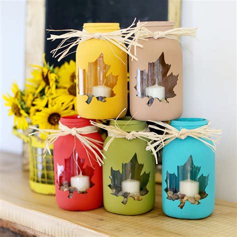 Fall Mason Jar Centerpieces