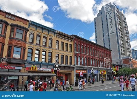 Buildings on Rideau Street in Downtown Ottawa, Canada Editorial ...