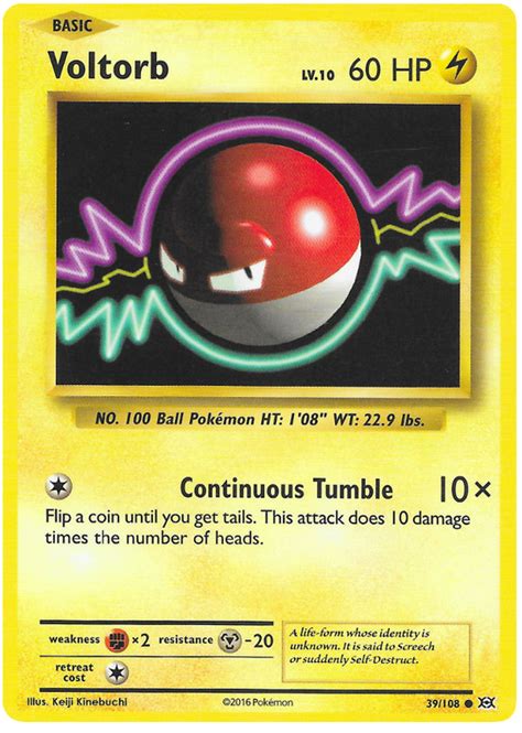 Voltorb - Evolutions #39 Pokemon Card