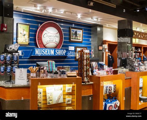 Museum Shop, National Baseball Hall of Fame, Cooperstown, NY Stock ...