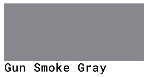 Gun Smoke Gray Color Codes - The Hex, RGB and CMYK Values That You Need