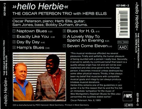 The Oscar Peterson Trio with Herb Ellis - Hello Herbie (1969) / AvaxHome