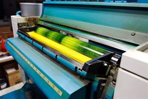 Offset printing machine stock image. Image of advertising - 18052643