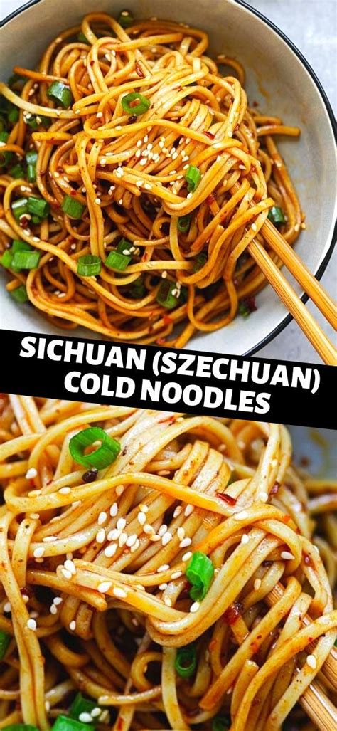 SICHUAN (SZECHUAN) COLD NOODLES in 2020 | Popular breakfast recipes ...